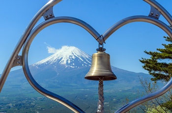 Kabelbanen Kachi Kachi Ropeway, Mt. Fuji og klokke - Japan