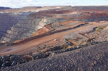 Udsigt over Super Pit nær Kalgoorlie - Western Australia