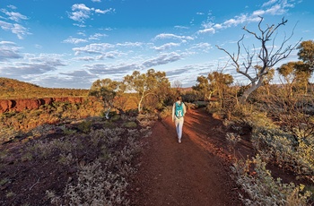 På vandretur i Karijini National Park, Western Australia