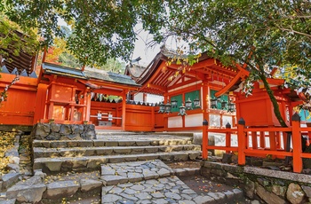 Helligdommen Kasuga Taisha Shrine i Nara er kendt for, Japan