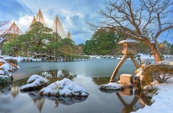 Kenroku-en Garden i Kanazawa, Japan