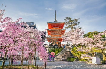 Kiyomizu-dera templet i Kyoto, Japan