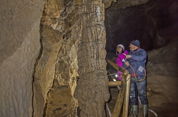 Križna Jama-grotten i Slovenien