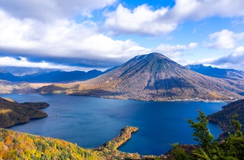 Udsigt over Lake Chuzenji søen i Japan