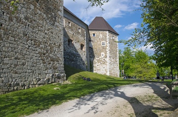 Ljubljana slots fæstningsmure, Slovenien