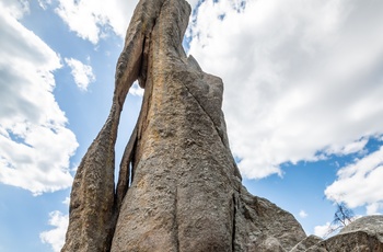 Klippeformation langs Needles Highway i Custer State Park, South Dakota