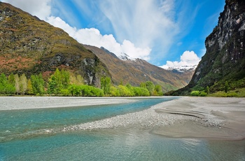 New Zealand Mount Aspiring National Park The Matukituki River