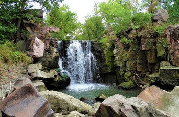 Winnewissa Falls i Pipestone National Monument i Minnesota