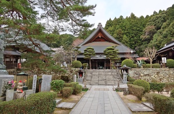 Det buddhistiske Rurikō-ji tempel i Kozan Park, Yamaguchi i Japan AS