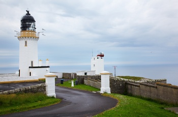 Skotland - indkørslen til fyrtårnet ved Dunnet Head