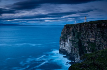 Skotland, Dunnet Head - solnedgang på det nordligste punkt i Skotland