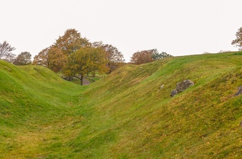 Skotland, Falkirk - resterne af den romerske forsvarsvold Antonine Wall ved Rough Castle