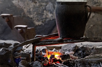 Smedje i byen Kropa i Slovenien