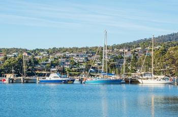 Kystbyen St. Helens på Tasmaniens østkyst