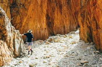 Turist i kløften Standley Chasm - Northern Territory