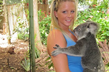 Stine i Koala Park i Sydney - rejsespecialist i Aalborg