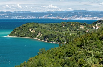 Strunjan Naturpark ud til Sloveniens Adriaterhavskyst