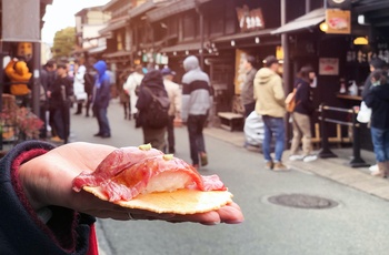 Streetfood i byen Takayama - Japan