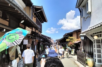 Sanmachi området i byen Takayama, Japan AS