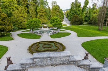 Tivoli Park i Ljubljana i Slovenien