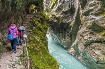 Tolmin kløften i Slovenien