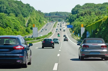 Trafik på en del af Tysklands 12.000 kilometers Autobahn