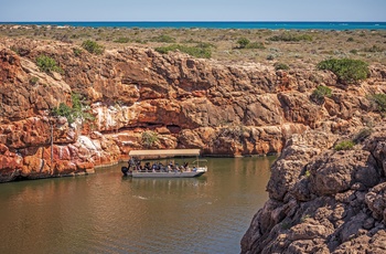 Bådtur på Yardie Creek i Cape Range National Park – Western Australia