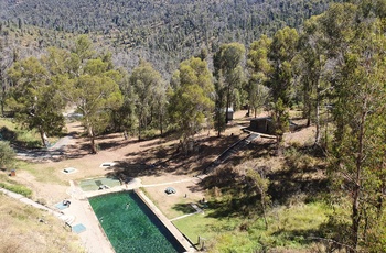 De termiske pools nær Yarrangobilly Caves, New South Wales i Australien